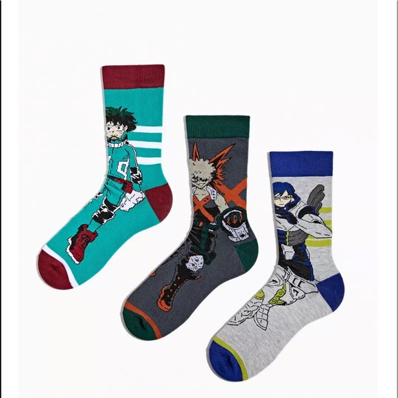 My Hero Academia 3 Piece Crew Sock Noodle Box - Picture 7 of 7